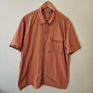 Vintage Y2K Levi's Silvertab Men's Button Down Shirt Size XL Orange Utility